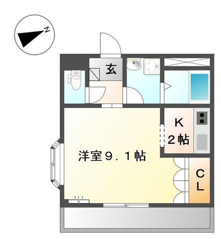 セントラルパレス植出（203） 間取り図画像