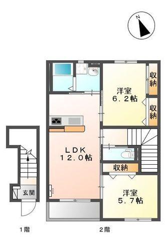 グロリアス（203） 間取り図画像