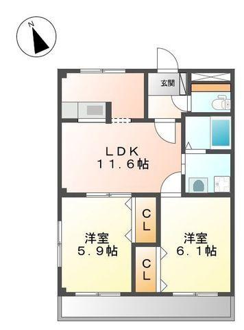 メゾン・ド・エレガンス（103） 間取り図画像