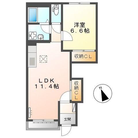 リバーサイドハイム（101） 間取り図画像
