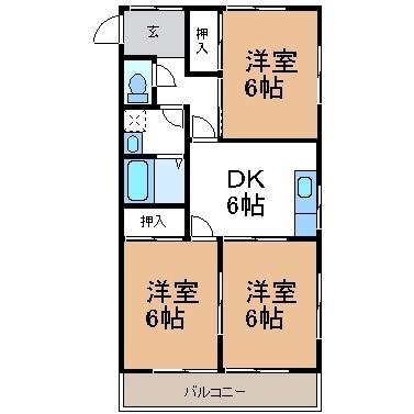 ピアハイツ（203） 間取り図画像