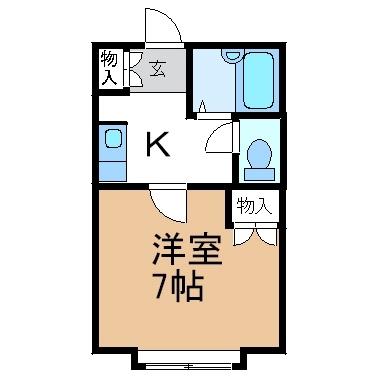 サンハイツ杉浦Ⅱ(V)（201） 間取り図画像