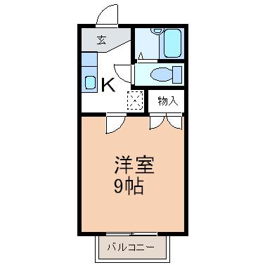 コーポウエストⅡ（202） 間取り図画像