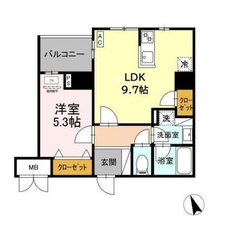 ヴィラ トルチュ東刈谷（307） 間取り図画像