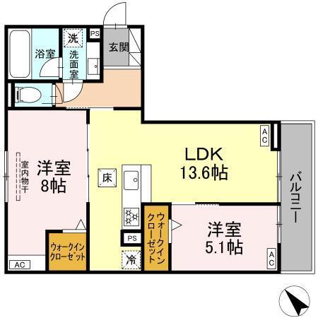 D-avance今本町C（103） 間取り図画像