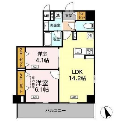 ヴィラ トルチュ東刈谷（201） 間取り図画像