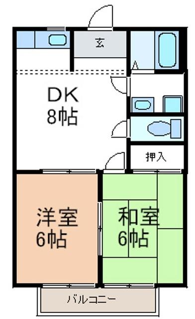 メルベーユ(V)（202） 間取り図画像