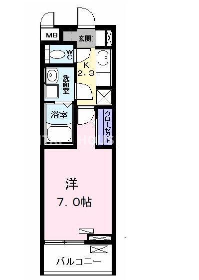ラフィネシャンブルⅤ（202） 間取り図画像