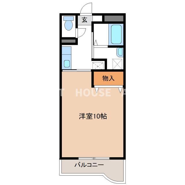 ステュディオ石ノ戸（1A） 間取り図画像