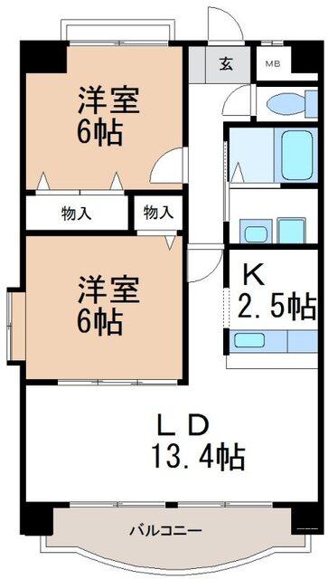 アーバンヒルズ（702） 間取り図画像