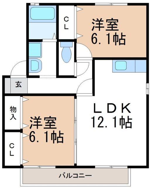 ブリエ２１（201） 間取り図画像