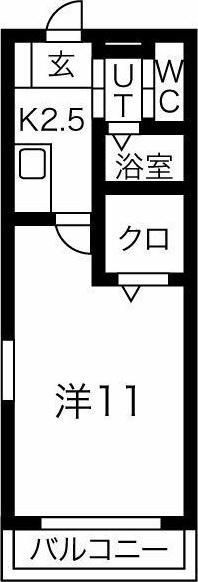 ゴールデンクロス古井（101） 間取り図画像