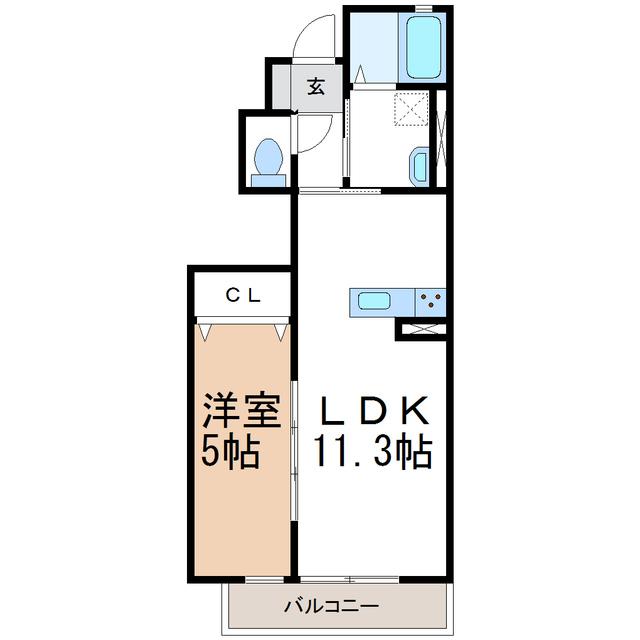 クレール　pearfieldⅢ（102） 間取り図画像