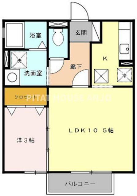 セジュール友和（102） 間取り図画像