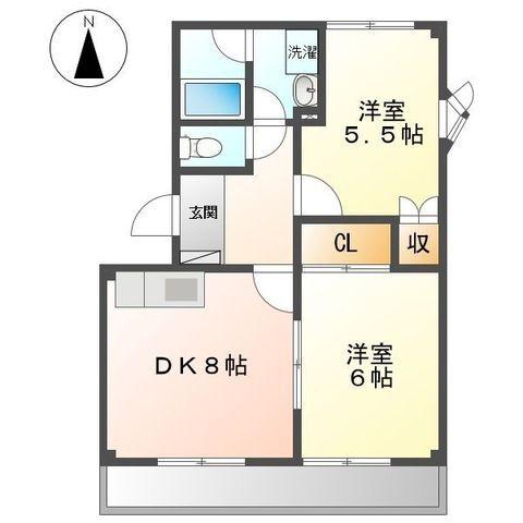 コンフォール久華Ⅱ（101） 間取り図画像