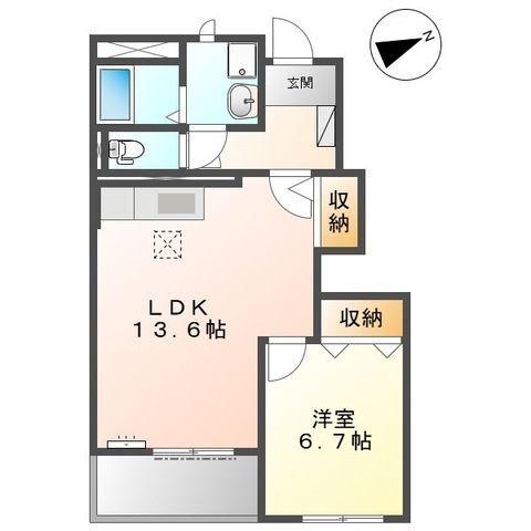パストラル　皇Ⅱ（102） 間取り図画像