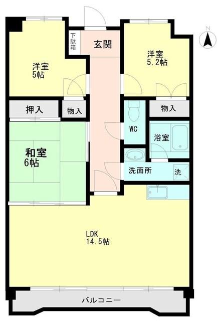 ラ・オプス今本（305） 間取り図画像
