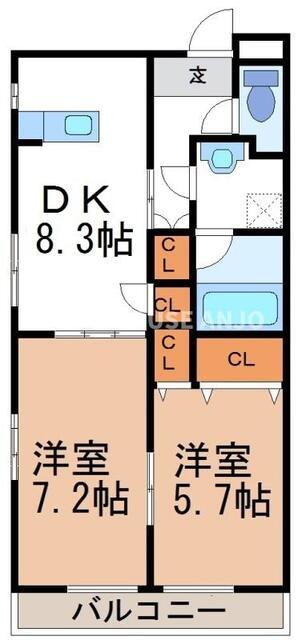 プレイン安城（301） 間取り図画像