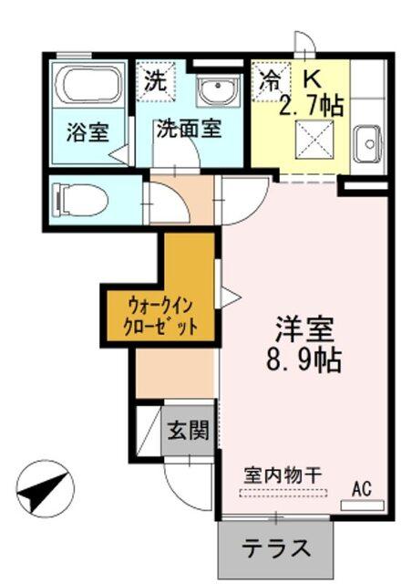 Ｃｈｏｕｃｈｏｕ　橋目（101） 間取り図画像