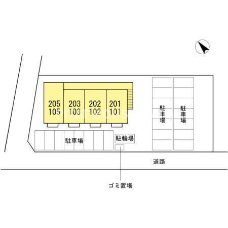 ラフィネ横山　Ａ・Ｂ棟（B205） 部屋画像
