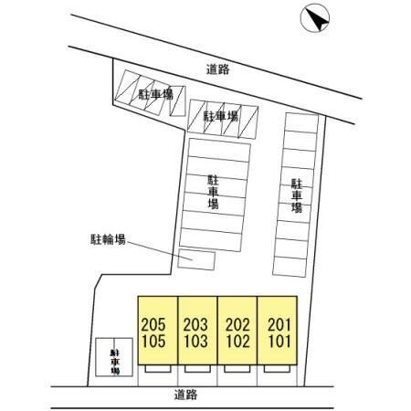 Ｄ−ＳＱＵＡＲＥ（205） 駐車場