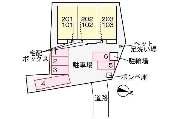 ル　プティ　ボヌール（103） 駐車場