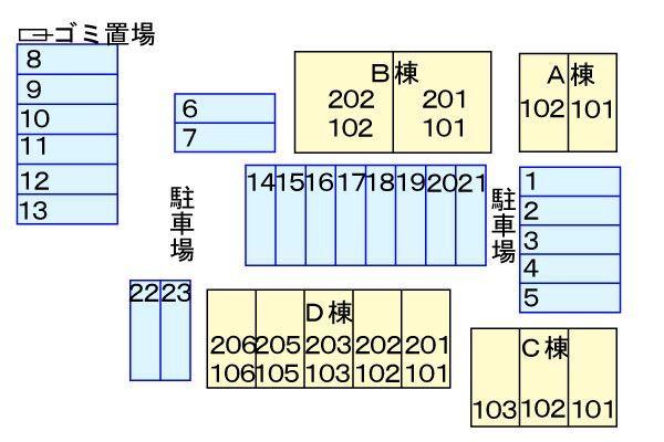 タウン樹Ｂ（102） 駐車場