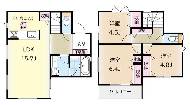 コンフォートすみれが丘（3号棟） 間取り図画像