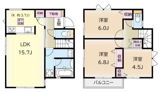 コンフォートすみれが丘（1号棟） 間取り図画像
