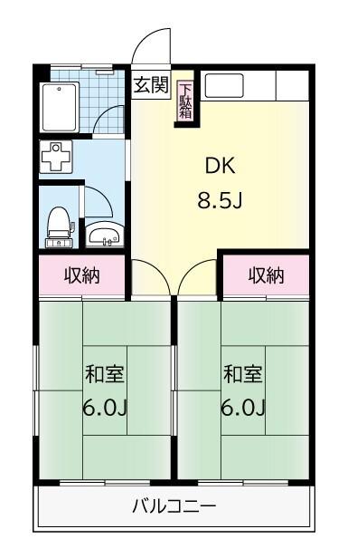 ドリームコーポ（303） 間取り図画像
