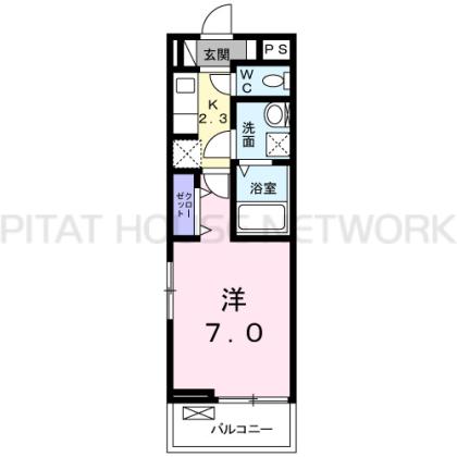 メゾンパルフェⅢ（202） 間取り図写真