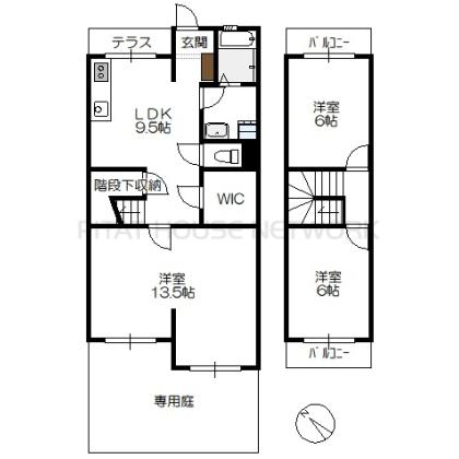 上河内タウンハウス 間取り図写真