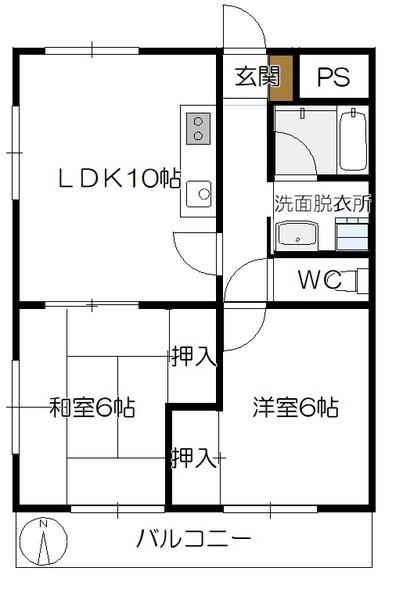 ティアラサイワ（501） 間取り図画像