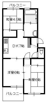 車コーポラス（405） 間取り図画像