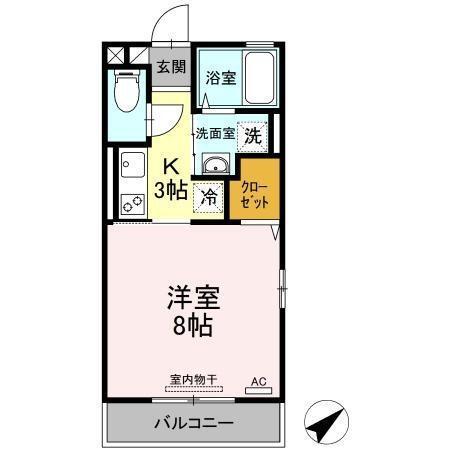 クラシコ高須（201） 間取り図画像