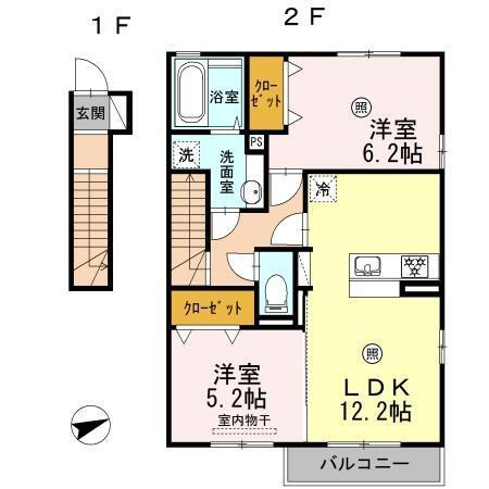 サクシードＭ（201） 間取り図画像