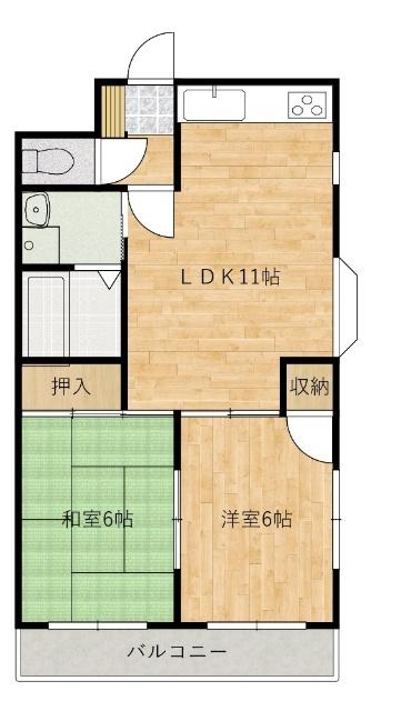 インテグラル海老園（404） 間取り図画像