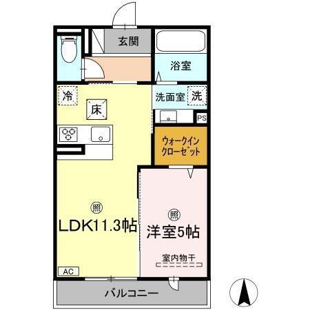 Ｃｌａｉｒ楽々園（103） 間取り図画像