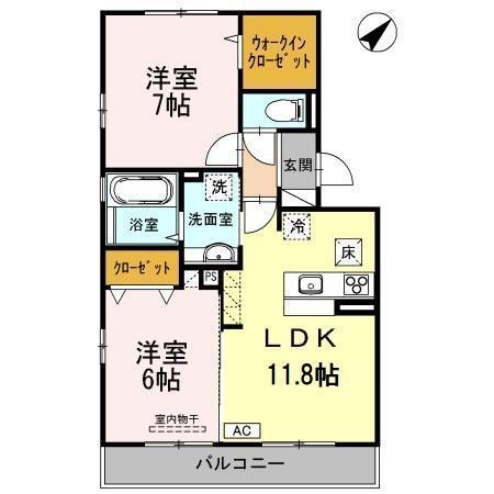 アンベリール　A棟（104） 間取り図画像