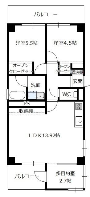  間取り図写真