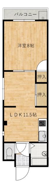 川村ビル（301） 間取り図画像