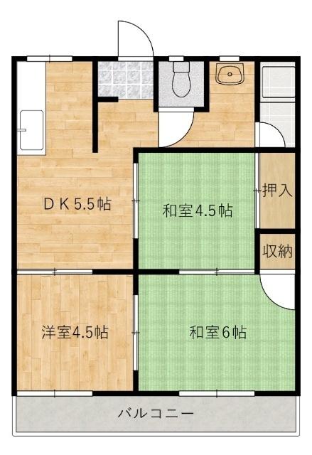 シーサイド扇苑A棟（202） 間取り図画像