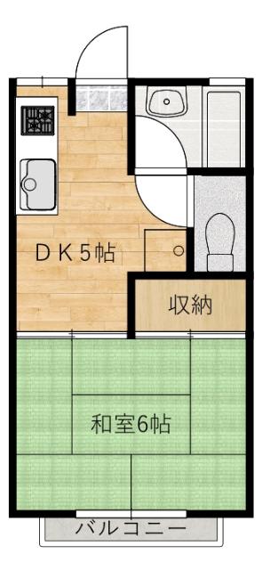 北ノ森アパート（102） 間取り図画像