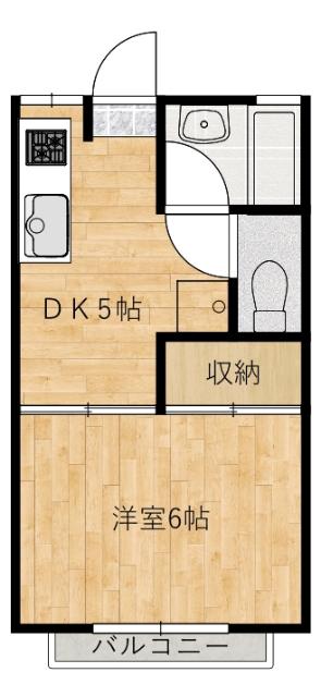 北ノ森アパート（101） 間取り図画像