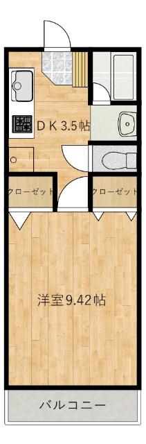 サザン２７前川ビル（302） 間取り図画像