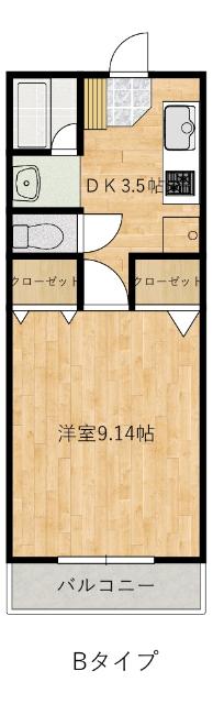 サザン２７前川ビル（304） 間取り図画像