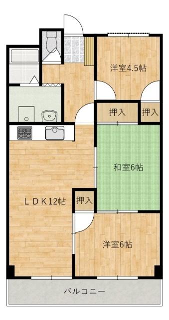 パールハイツＳＵＭＩＤＡ（302） 間取り図画像