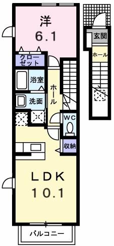 ベル　フィオーレ　Ⅱ（202） 間取り図画像
