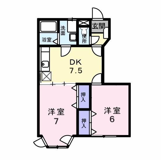 ベルグレ−ス（103） 間取り図画像