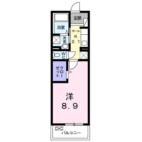シャルム肥後Ⅱ（302） 間取り図画像
